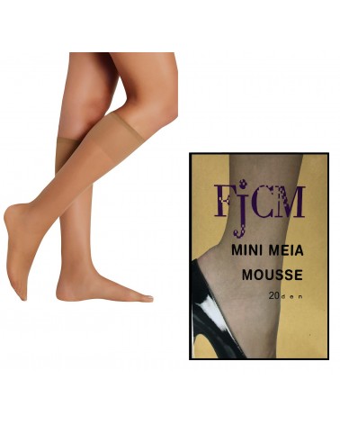 FJCM- MINI MEIA MOUSSE PRETO