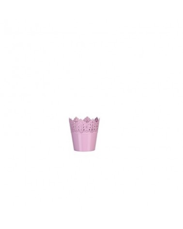 VASO PLASTICO 12CM ROSA