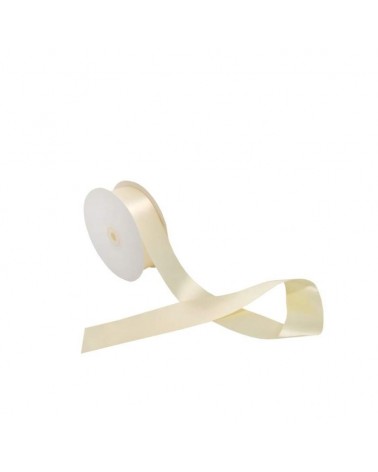 ROLO FITA CETIM DUPLA FACE CREME 38mmX50m