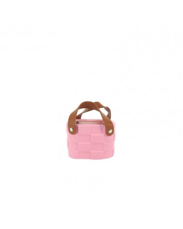 CERAMICA- VASO BOLSA ROSA 14x10x9cm