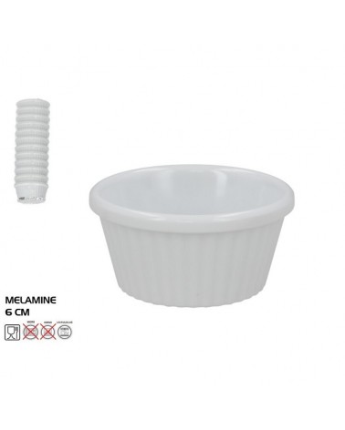TAÇA MELAMINA BRANCA 6CM