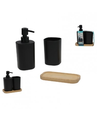 CONJ. DE 2 PEÇAS WC PRETO 7X10CM