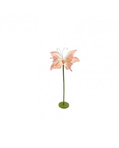 FLOR ARTIFICIAL PAPEL-BASE BORBOLETA CREME 90cm