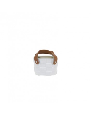 CERAMICA- VASO BOLSA BRANCO 14x10x9cm