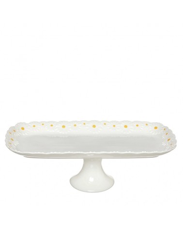 PORCELANA- TABULEIRO 35cm C/PE MARGARIDAS