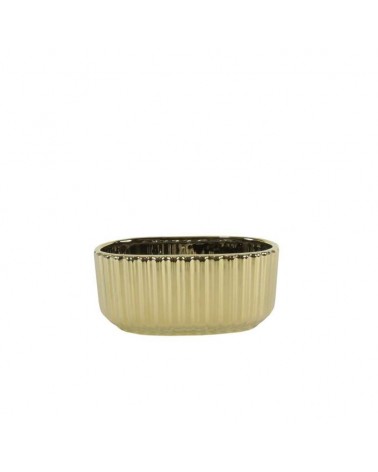 CERAMICA- FLOREIRA DOURADO 20x10x10cm