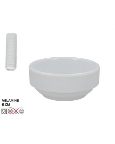 TAÇA MELAMINA BRANCA 6CM