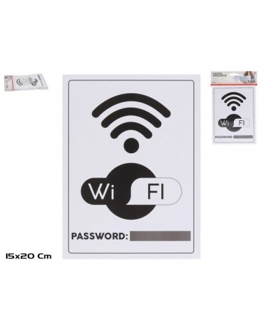 PLACA ADESIVA WI-FI 15X20CM