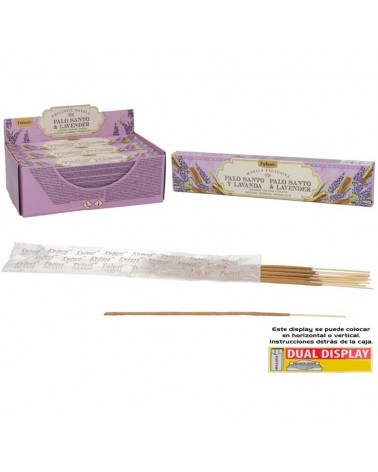 INCENSO 15G C/14 VARETAS PALO SANTO E LAVANDA