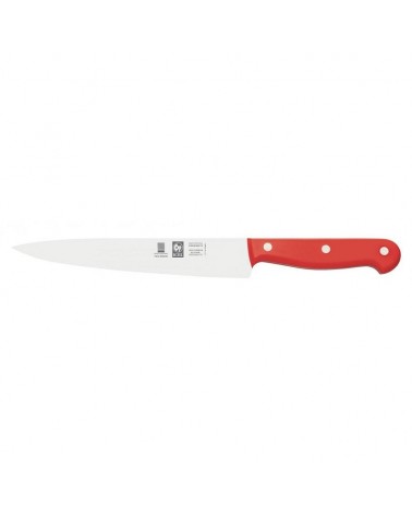ICEL- FACA TRINCHAR INOX 17CM C/CABO VERMELHO