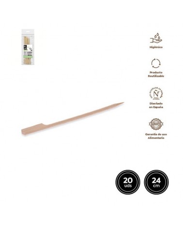 ESPETO BAMBU 24CM PACK20