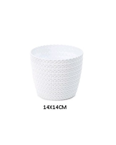 VASO MAGNOLIA BRANCO 14CM