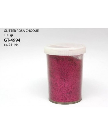 GLITER ROSA CHOQUE 100G