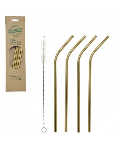 CONJ. 4 PALHINHAS INOX