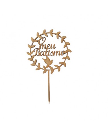 MADEIRA- RAMEADO BATISMO CAST. 15X25CM